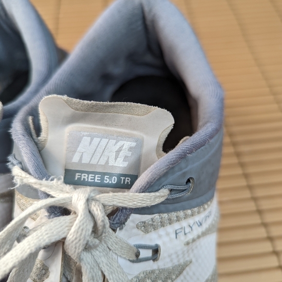 Nike Free Trainer 5.0 V6 White Dove Grey Running Flywire Sz 11.5 Mens 719922-110 - Picture 7 of 9